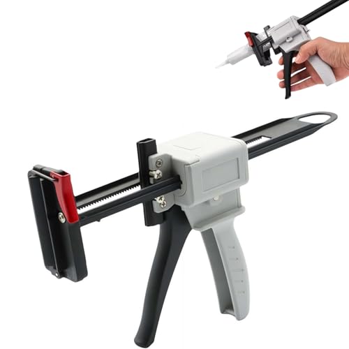 Toothpaste Tube Glue Gun Adjustable Multi-Purpose Tube Squeezing Machine Dispenser for Sealant and Repair Tool Applications 704 Universal Manual Glue Gun Extruder for Toothpaste Cream Adhesive(1Pcs)