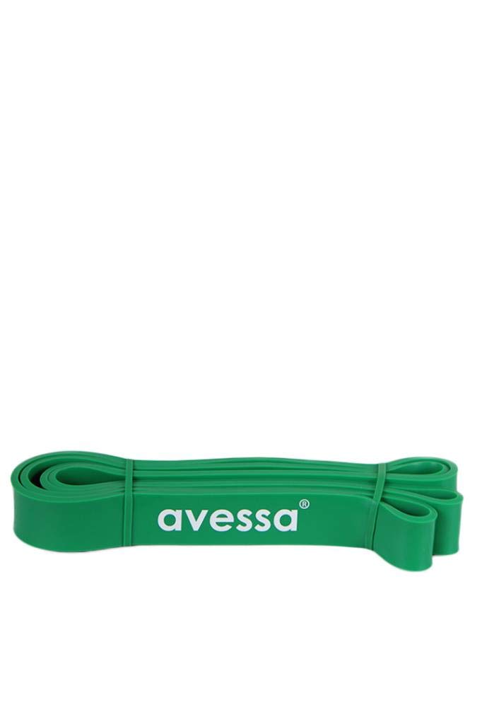 Avessa Latex Güç Bandi 32 Mm Sert (208Cm X 3,5 X 32Mm) Yeşil