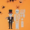 Cortador de galletas de calabaza y gato de Halloween para tarjetas, álbumes de recortes y manualidades, plantilla de acero al carbono para decoración de invitaciones 6