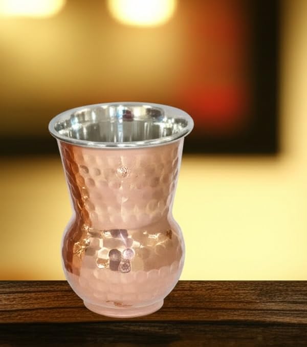 Verres à eau en cuivre pur gobelets design pour boisson froide - 8