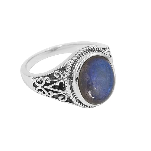 Bague labradorite homme, le cadeau en pierre de naissance