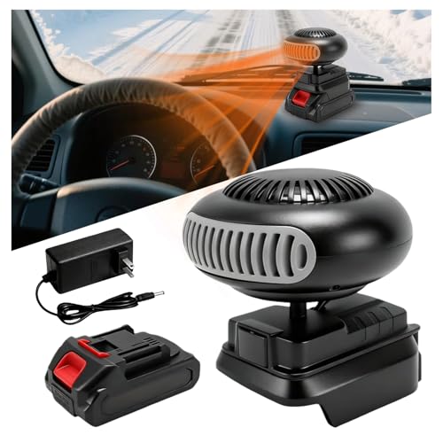 Kabellos Auto Heizlüfter, 3-sek. Schnellheizung 360° Schwenkbar Windschutzscheiben Defroster Demister