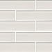 3"x12" Pearl White Crystal Glass Subway Tile For Kitchen Bathroom Shower Spa Wall (3" x 6" Sample $5.99)
