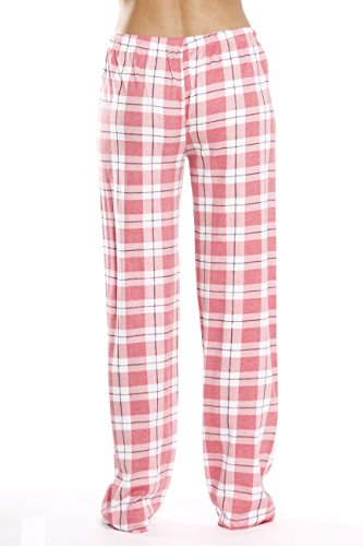 Image of Just Love Women's 100% Cotton Plaid Pajama Pants, Jersey Knit Sleep and Lounge PJ Bottoms
