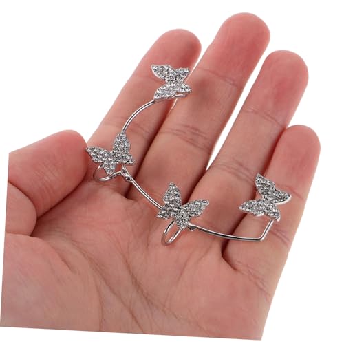 Pendientes de clip de plata con 8 piezas de ear cuffs minkissy para mujer 4