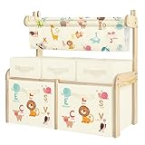 alldomess Kinderregal, Spielzeugregal, Bücherregal Kinder mit 5...