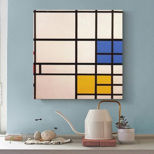 Impression sur toile WCYB Mondrian pour dynamiser un mur blanc - 2