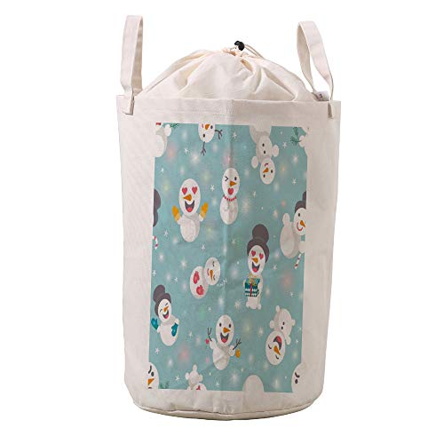 Sac de rangement blanc au motif de bonhomme de neige pour armoire