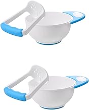 Toyvian 2 Pçs 1 Tigela De Moagem Tigela De Espremedor De Comida Para Bebê Conjunto De Tigela De Purê De Vegetais Purê De Batata Azul Bebê Purê De Batata Tigela De Moagem De Bebê Tigela De