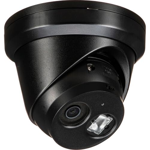 HIKVISI0N_AcuSense DS-2CD2383G2-IU 8MP Outdoor Network Dome Security Camera with 2.8mm Lens, Infrared Night Vision, Wide Dynamic Range, Weather Resistant IP67, Black Color