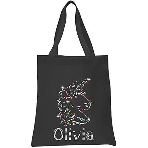 Varsany Personalised Unicorn Crystal Tote Bag Cover