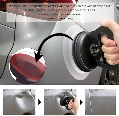 Image of Heavy Duty Suction Cup Puller Tool - Automotive Body Panels, Glass, Tiles & Mirrors - Strong Vacuum Grip for Smooth Surfaces, DIY Dent & Panel Removal (Combo-A1)