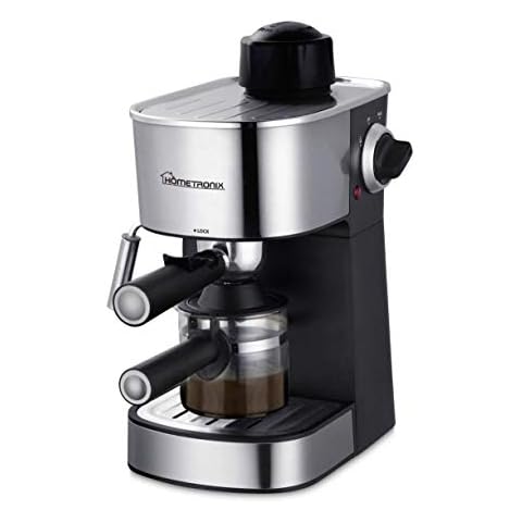 YesUKDirect HomeTronix 4 Bar Coffee Maker Machine Espresso Latte Cappuccino Stainless Steel Cover