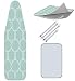 Balffor Standard Ironing Board Cover Bundle 6 Items: 1 Extra Thick Felt Pad, Heat Resistant, and Scorch Resistant Cover [15" x 54"], 4 Fasteners and 1 Large Protective Scorch Mesh Cloth