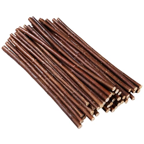 UKCOCO Palitos de Madera Natural para Manualidades 50 Piezas 25 CM Ramitas Rústicas para Bricolaje Decoración Rústica y Proyectos de Arte Creativos en Casa y Eventos