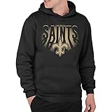 Junk Food Clothing x NFL - New Orleans Saints - Team Spotlight - Unisex Adult Pullover Fleece Hoodie for Men and Women - Size X-Large