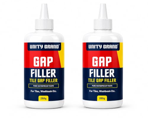 Image of UB Unity Brand Wall Repair Paste Tube Waterproof Crack Filler for Walls & Tiles Gap Filler | White Cement Sealant & Joint Repair Paste | Tile Grout Repair Waterproof for Bathroom & Wall Cracks (560 g)