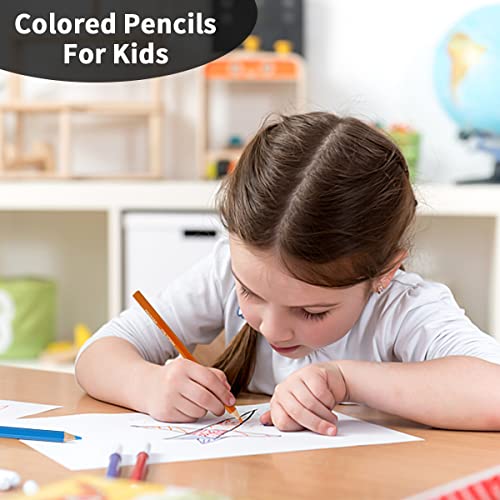 Riyanon Colored Pencils For Kids Of 36, Colored Pencils Travel Set, Kids Pencil Crayons With Portable Roll-Up Pouch Canvas Bag For Festival Gift, Color Pencils For Kids To Drawing And Doodling #TOP1