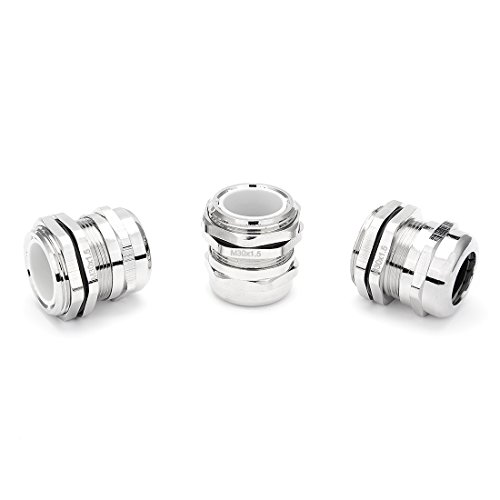 Sourcingmap 3PC M30*1.5 metallo connettore