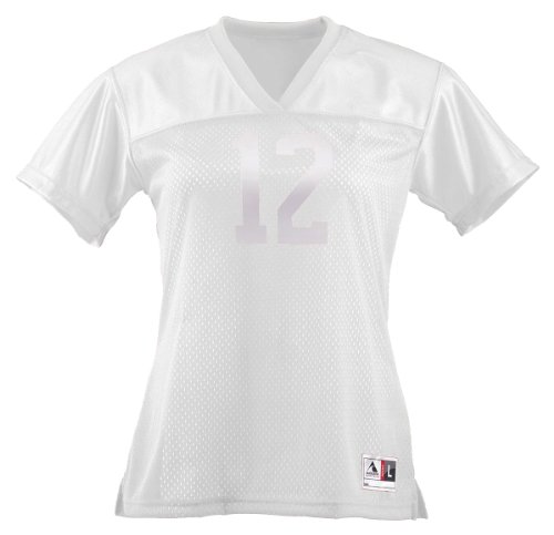 Augusta Sportswear Women's Stadium Replica Football Lightweight Personalized V-Neck Jersey Top