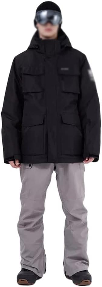 Ski Suit Men's Outdoor Sports Snowboard Jacket Overalls Warm Wear Snow Trousers + Pants