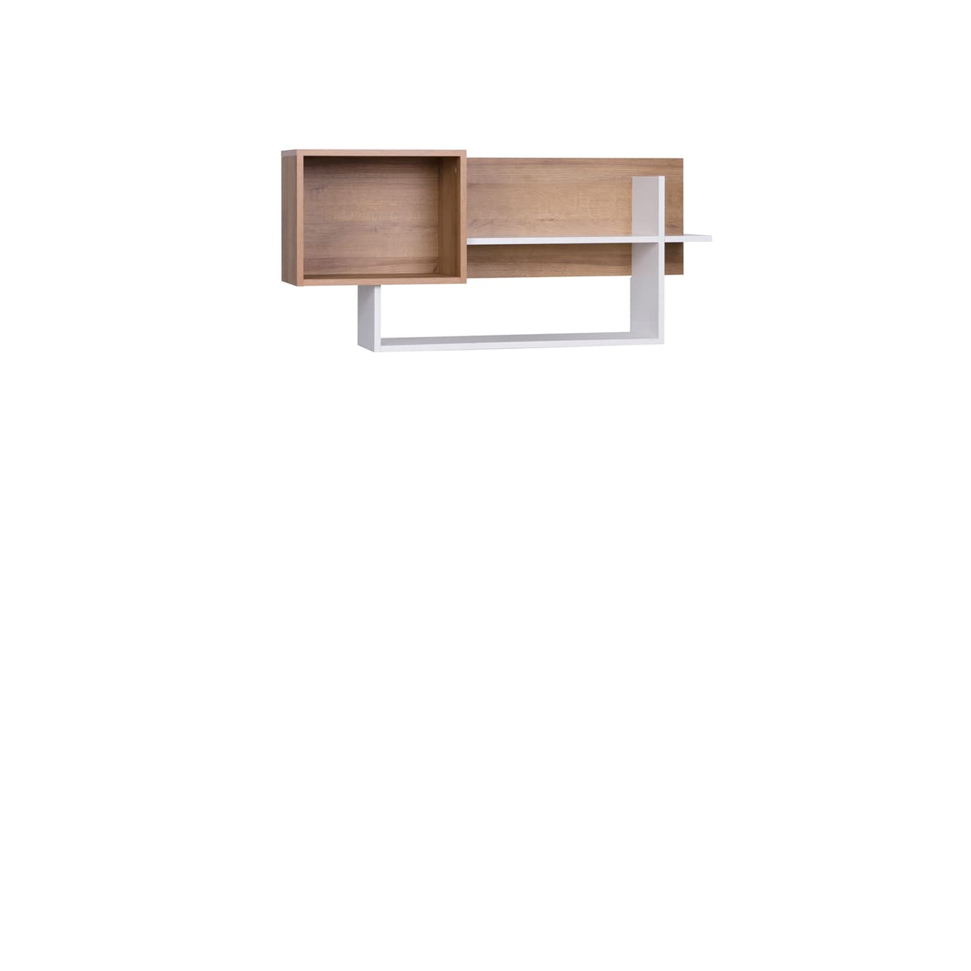 Möbel für Jugenzimmer Arbeitszimmer Büromöbel komplett Set Kommode mit Schubladen Schreibtisch Hängendes Regal Bücherregal Jugenzimmer Komplett Gustavo 01