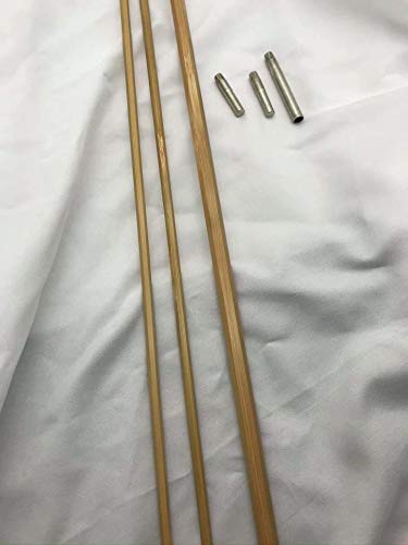 Amazon | zhu 竹製フライロッド ブランク 8フィート0インチ #6ラインWt