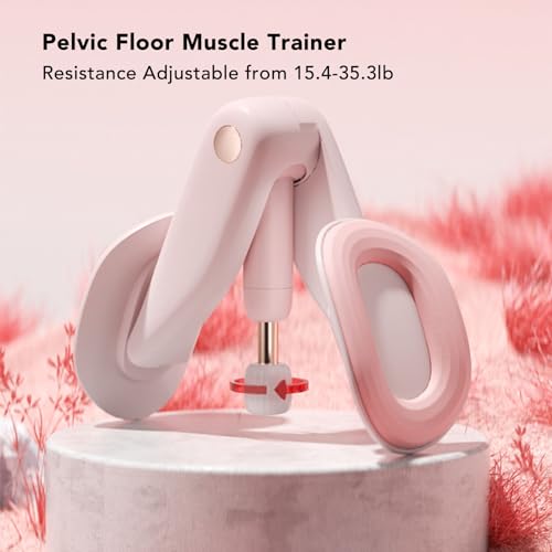 Treinador de Pelve de Quadril para Mulheres, Resistência de 15,4 a 35,3 Lb, Contagem Inteligente, Ex