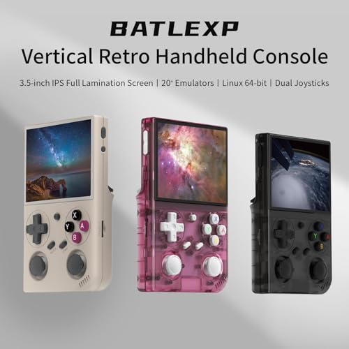 G350 Retro Game Console,Linux System RK3326 G350 Handheld Game Console Built-in 64G TF Card 4371 Games,3.5-inch IPS Screen, WiFi, Bluetooth HDMI Output, 3200mAh Battery by Aivuidbs - Image 2