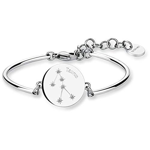 Bracciale rigido donna in acciaio con centrale TORO con swarovski BROSWAY BHK12