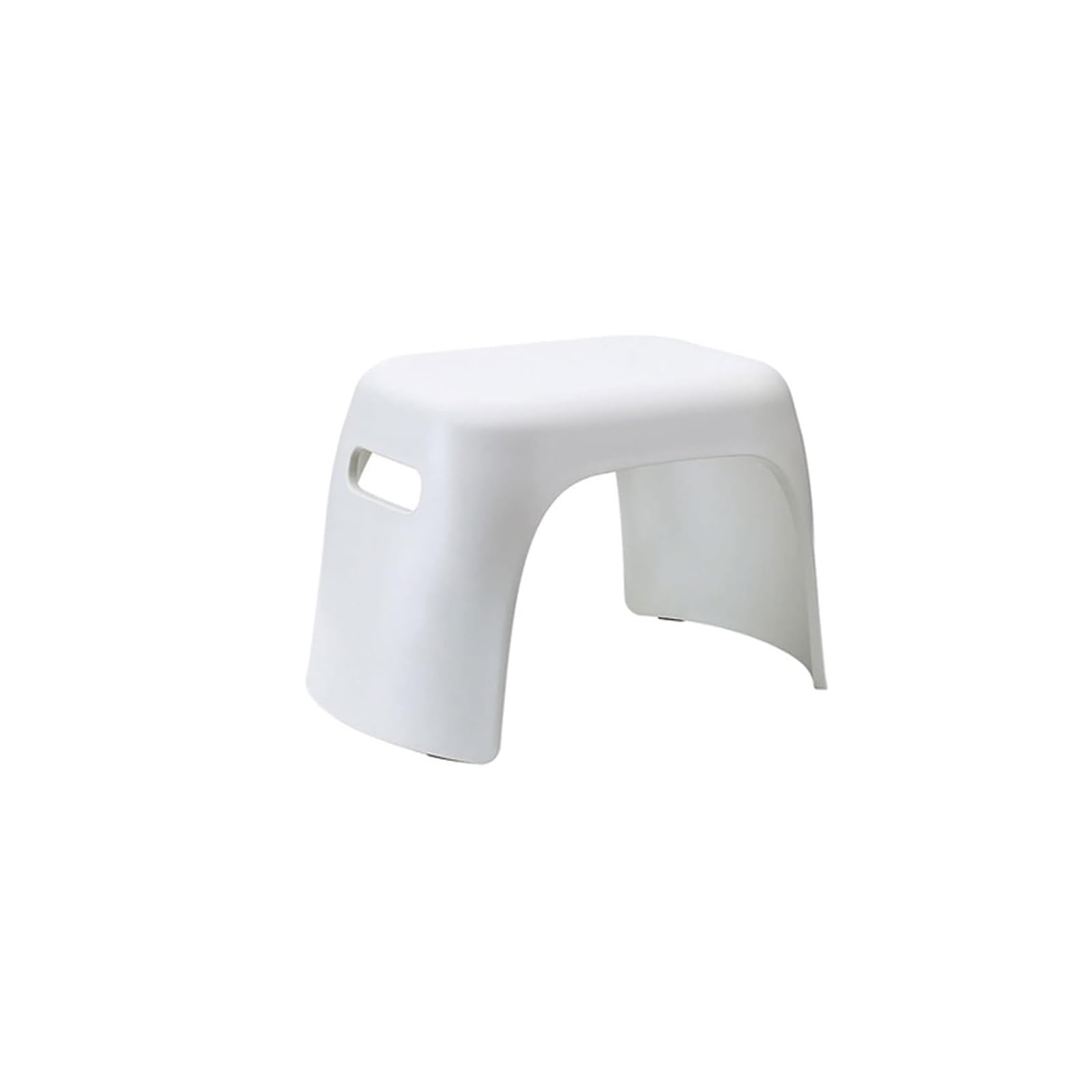 Tabouret en plastique pour changer de chaussures dans l'entrée