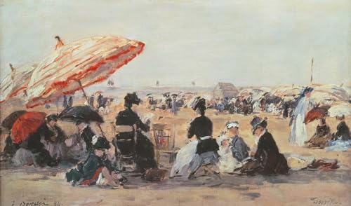 Tableaux Graffiti Art Mural la Plage d'Eugène Louis Boudin pour une Ambiance Bord de Mer
