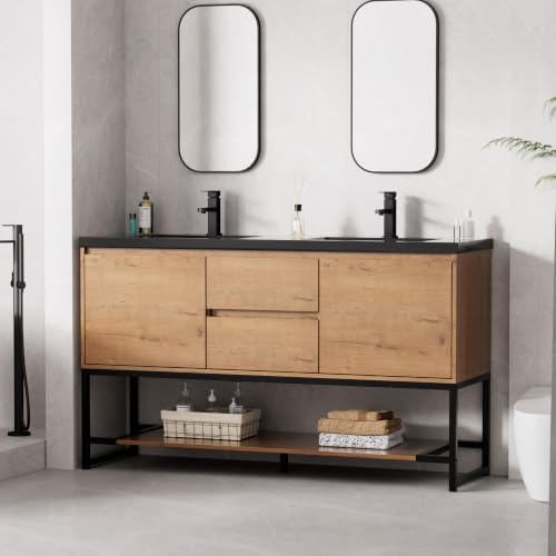 LUCKWIND 60 in Metal Frame Vanity