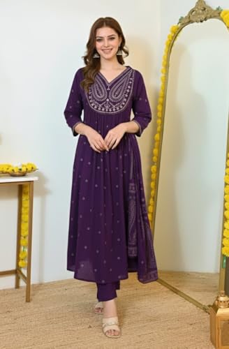 Image of KLOSIA Women Kurta Set|Silk|Regular Fit