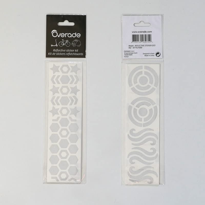 Overade kit of +30 pieces 3M reflective stickers made helmets Plixi, Plixi FIT and Zoom or any other helmet, bike, e-scooter - Image 2