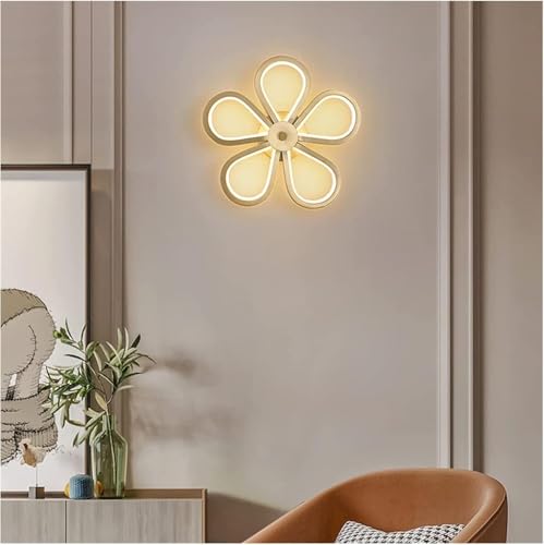 Lampe murale fleur résolvant le manque de luminosité avec éclairage LED 3 modes