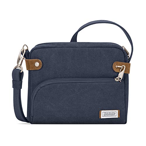 Travelon Anti-theft Heritage Crossbody Bag, Indigo