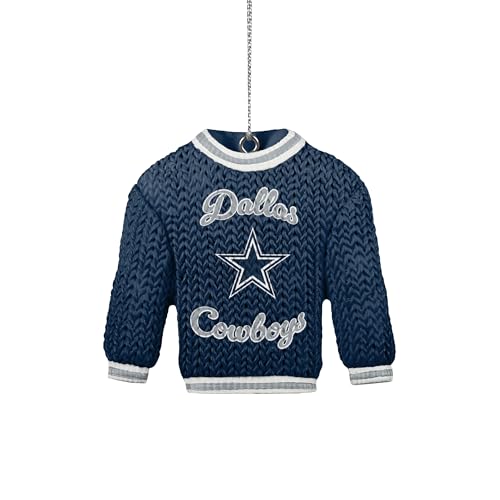 FOCO - NFL Football Holiday Sweater Resin Xmas Christmas Tree Hanging Ornament (Dallas Cowboys)