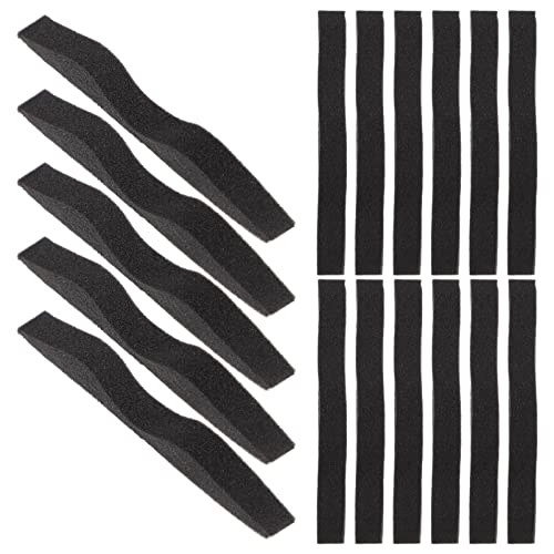 BESPORTBLE 100 Nose Bridge Sponge Pads for Masks & Eyeglasses, Anti-Fog, Comfortable, Black, Rectangular