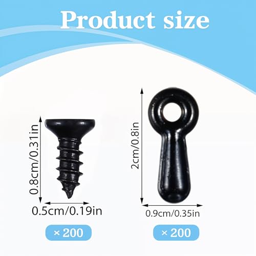 Image of Ptwola 200 Pieces Picture Frame Corner Turn Button Fasteners Set Metal Photo Frame Tabs Screws Mounting Hardware Backing Board Clips for Crafts Hanging Pictures Framing Repair Supplies