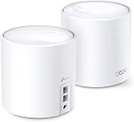 TP-Link Deco AX1800 WiFi 6 Système de mesh (Déco X20) - Couvre jusqu'à 4,000 Ft., Remplace les routeurs et extenseurs Internet sans fil, 4 Ports Ethernet dans Total, supporte Ethernet Backhaul, 2-Pack