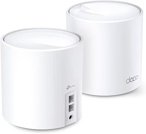 TP-Link Deco WiFi 6 Mesh WiFi System (Deco X20) - Cubre hasta 4000 pies cuadrados, reemplaza enrutadores y extensores de Internet inalámbricos,