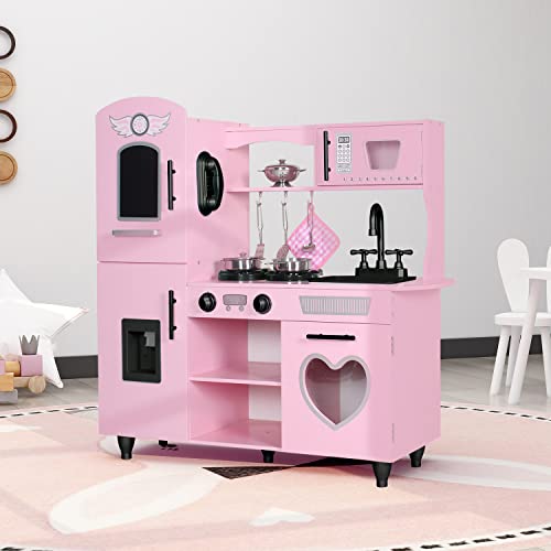 Taohfe CT-PK0002 Play Kitchen, Pink Kids Kitchen Set thumb #6