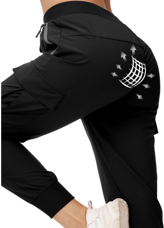 Cargo Pants Women Hiking Gifts Gear UV Sun Protection Safari Winter UPF 50+ Water Resistant Joggers - Image 5