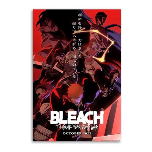 Bleach Thousand-Year Blood War Anime Cool Game Posters Canvas Art Poster And Wall Art Picture Print Modern Family Bedroom Decor Posters 08x12inch(20x30cm)