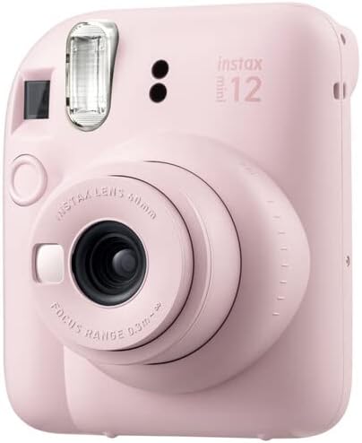 Miniatura 3 de Fujifilm Instax Mini 12 - Cámara instantánea Blossom Pink con unidad flash USB Sandisk de 32 GB + 40 hojas Fujifilm Instax Mini, paño de limpieza de
