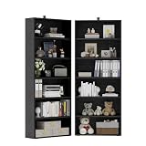 IRONCK Bookshelf and Bookcases 70" Tall, 6 Tiers Display Storage Shelves