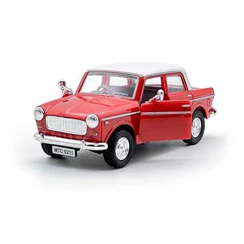 Image of Amisha Gift Gallery Car Toy for Kids Queens 70 Toy Model Fiat Openable Doors & Pull Back Action (Red)