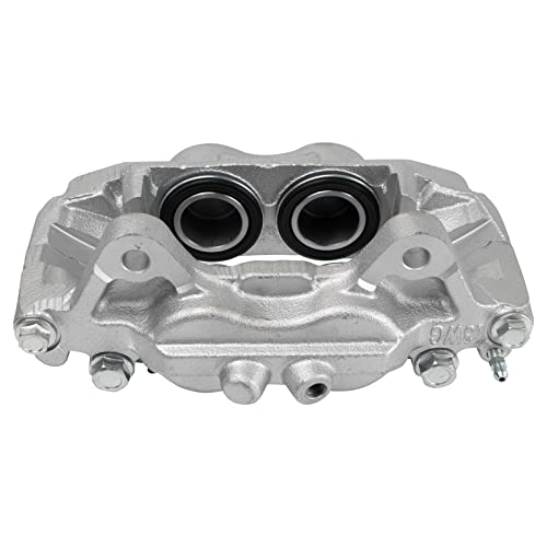 Image of TRQ Front Pair Brake Caliper Set 2 Piece Caliper Brackets for Toyota | for 2003-2009 Toyota 4Runner 2007-2014 Toyota FJ Cruiser +2 more 4WD RWD 2.7L L4 4.0L V6 with Caliper Casting #13WG