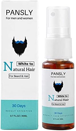بيبيسكي 20 مل من الشعر الأبيض إلى الطبيعي لشعر اللحية والشعر – إصلاح تساقط الشعر التالف